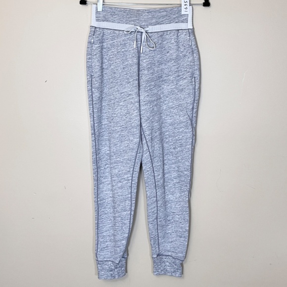 Lululemon Cool & Collected Terry Cotton Jogger Pants - Women's Size 4 - Gray - Picture 3 of 11